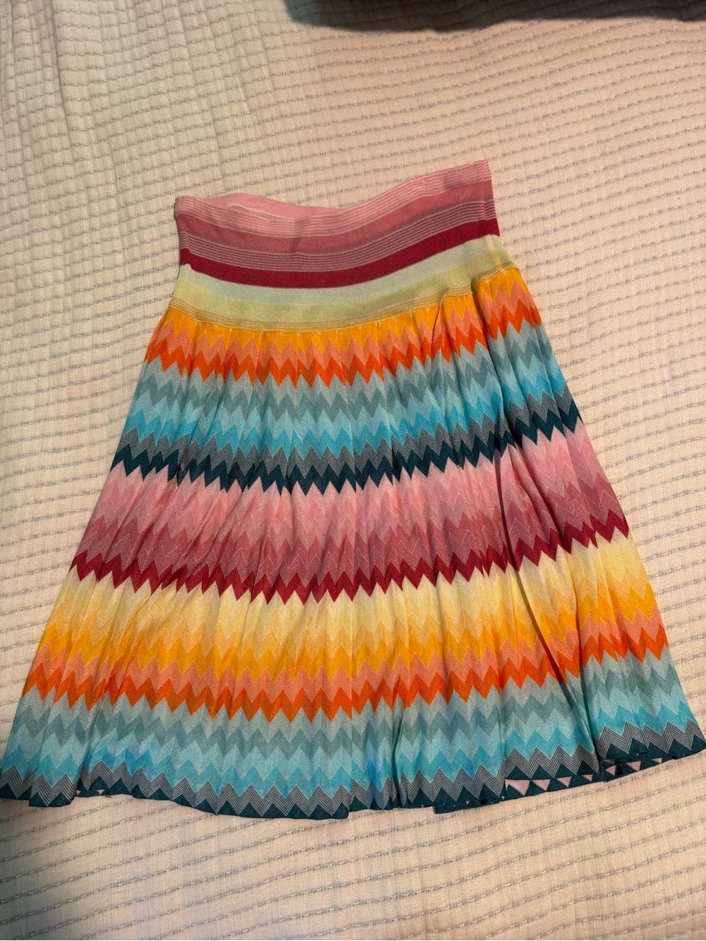 Vintage rainbow Missoni summer skirt size 44